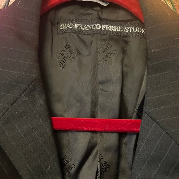 NWT Gianfranco Ferré Studio 100% Virgin Wool Pinstripe Blazer - Size 40 italien - Picture 3 of 7